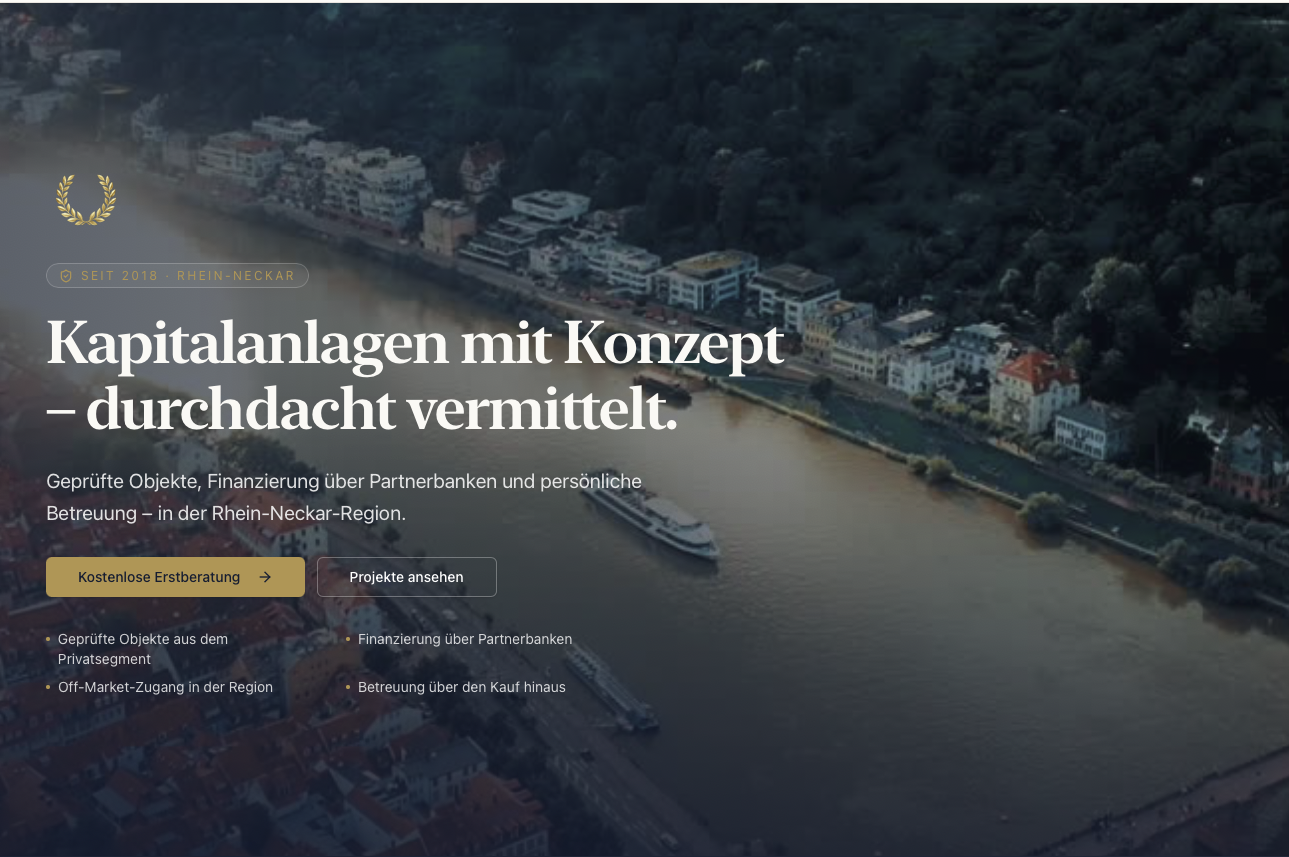 Loro Real Estate – Webseite