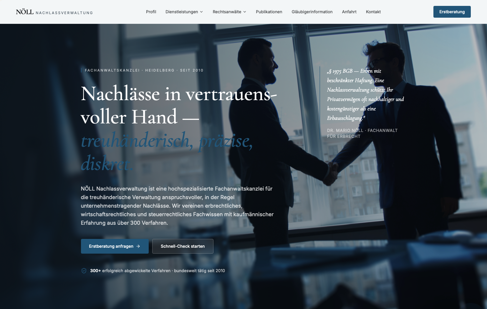 Nachher — NÖLL Nachlassverwaltung